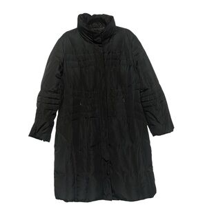 Calvin Klein Full Length Winter Parka Jacket Black Down Filled Size XL